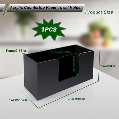 Paper Towel Holder Countertop, Acrylic Bathroom Paper Towel Holder, Countertop - Image 3