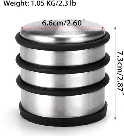 Sumnacon Heavy Duty Floor Door Stopper No Drill, Durability Stainless Steel - Image 3