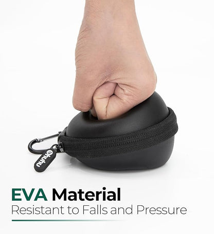 Ohuhu Watch Travel Case, 2Pack Watch Box for Men and Women Portable Single Watch Storage box and Organizer for Wristwatches and Smart Watches Heightened Version up to 56mm for Fathers Day