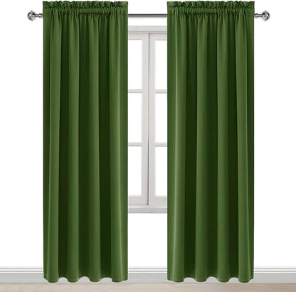 DWCN Blackout Curtains Room Darkening Thermal Insulated Bedroom Curtains Window - Image 9
