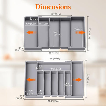 Lifewit Silverware Drawer Organizer and Utensil Organizer Set, Expandable - Image 3