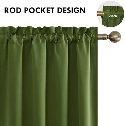 DWCN Blackout Curtains Room Darkening Thermal Insulated Bedroom Curtains Window - Image 4