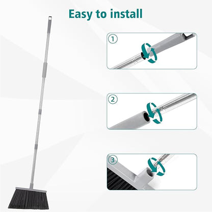 PBHEPJ Broom, 4 Pack Outdoor Broom - Image 4