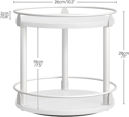 YATINEY Spice Rack, 2-Tier Turntable Organizer - Image 7