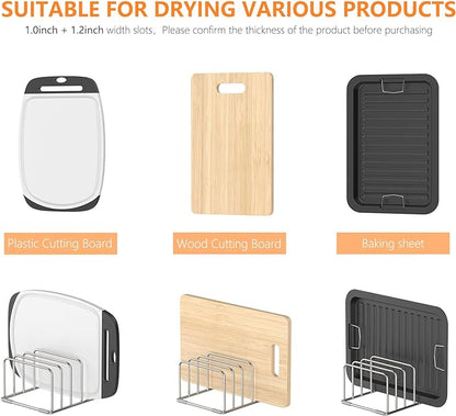 KORRTFID Cutting Board Holder Stand, Chopping Board Storage Rack, Cutting Board - Image 4