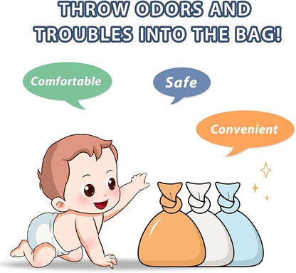 Odor Sealing Disposable Diaper Bags XS/300 Count Diaper Sacks Scented Diaper - Image 7