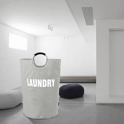 DOKEHOM 160L XX-Large Laundry Basket (7 Colors), Collapsible Laundry Bag, Foldable Laundry Hamper, Folding Washing Bin (Grey, XXL)