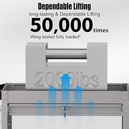3 Tier Rolling Tool Cart on Wheels, Heavy-Duty Utility Cart Service Cart - Image 6