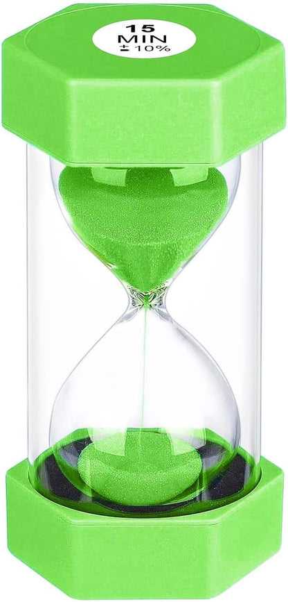 Sand Timer 15 Minute Hourglass, Unbreakabl Sand Clock 15 Min, Reloj De Arena 15 by YLTIMER