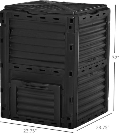 Outsunny Garden Compost Bin 80 Gallon Outdoor Large Capacity Composter Fast - Image 7