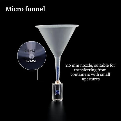 12 Pcs Small Funnel & Mini Funnel 1.57" Opening, 0.1" Narrow Tip - Image 3