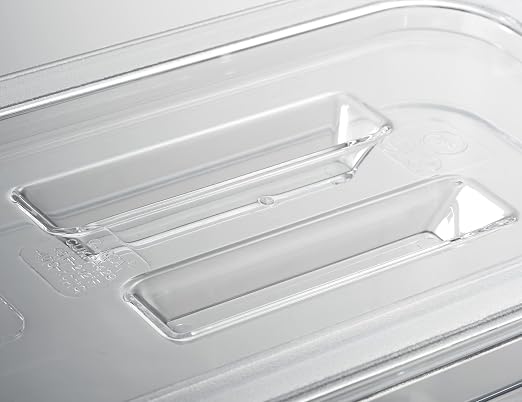 CURTA 6 Pack NSF Food Pan Cover, 1/3 Size Clear Polycarbonate Lid - Image 4