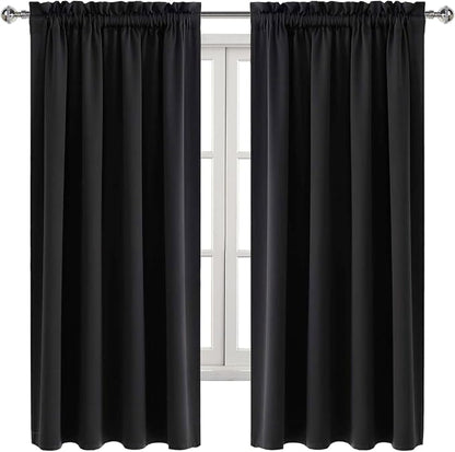 DWCN Blackout Curtains Room Darkening Thermal Insulated Bedroom Curtains Window - Image 8
