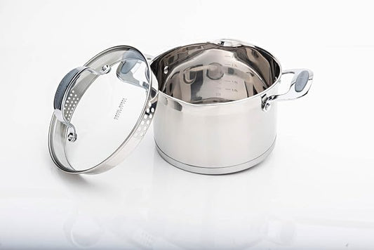 David Burke Gourmet Pro Stature Stainless Steel 4-Qt Sauce pot - Image 2