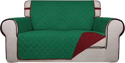 PureFit Reversible Quilted Sofa Cover, Water Resistant Slipcover Furniture by PureFit