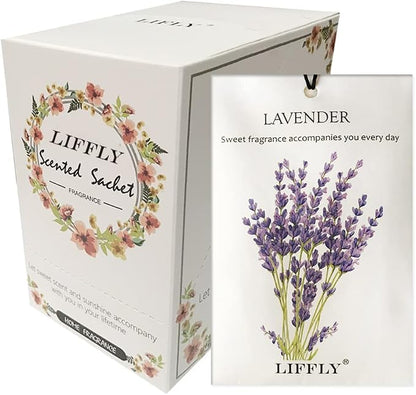 14 Packs Scented Sachets for Drawers and Closets Lavender, Sandalwood, Gardenia by Unknown