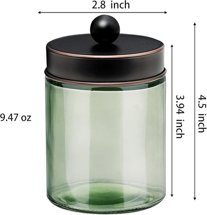 3 Pack Apothecary Jar Canisters Bathroom Vanity Organizer - Image 7