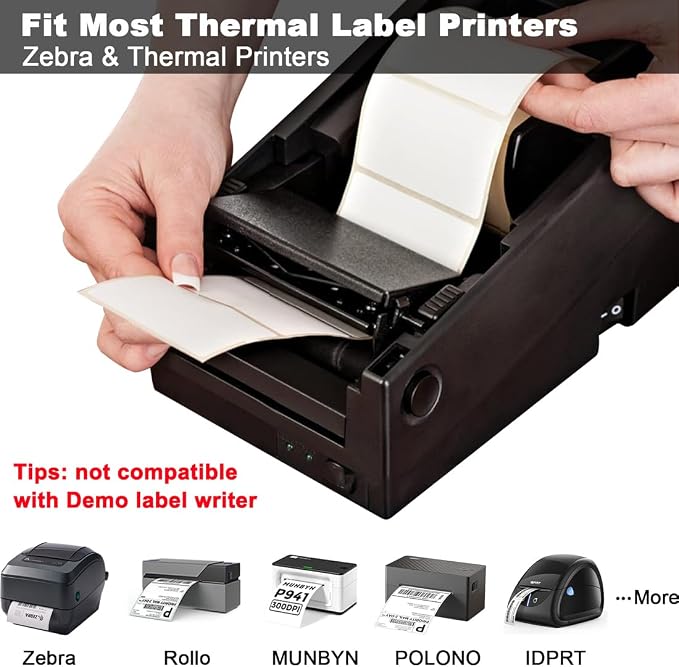 Thermal Labels 2.25 x 1.25, Adhesive Label Stickers 12 Rolls 12000 Label Papers - Image 5