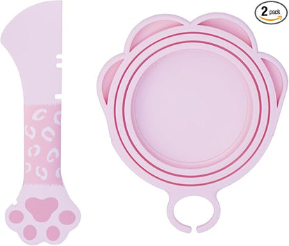 Meow&Woof Cute Cat Pet Can Food Cover by TheconnectionbetweenAnimalandusitsMEOWWOOF