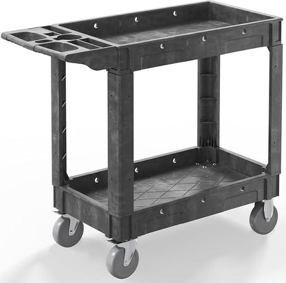 Utility Cart on Wheels, 1000 lbs Capacity Rolling Service Cart, 40 x 17 Inch by WanmwillToolOrganizer