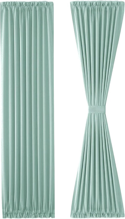 DWCN French Door Curtains – Rod Pocket Thermal Blackout Curtain - Image 7