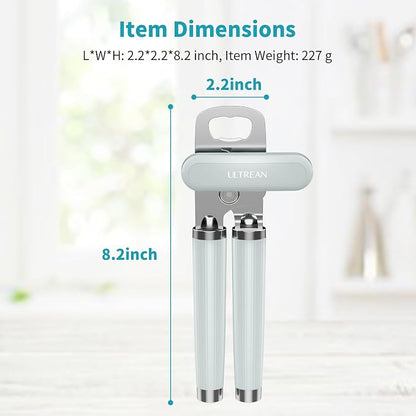 Ultrean Manual Can Opener Bottle Opener, Heavy Duty Stainless Steel Smooth Edge - Image 7