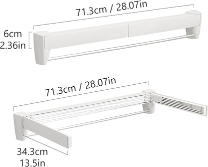 JOOM Laundry Drying Rack Collapsible, Wall Mounted Drying Rack, Clothes Drying - Image 4