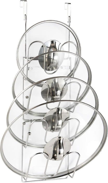 YQh The-Cabinet Pot Lid Organizer, Door Mounted Pot cover rack, Pot Lid Storage by YQh