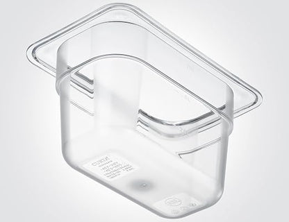CURTA 6-Pack 1/9 Size 4" Deep NSF Polycarbonate Food Pans | Dishwasher & - Image 3