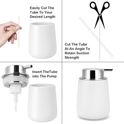 Foam Soap Dispenser Pump 2pcsHead Replacement Spare Plastic Pump Bathroom - Image 4