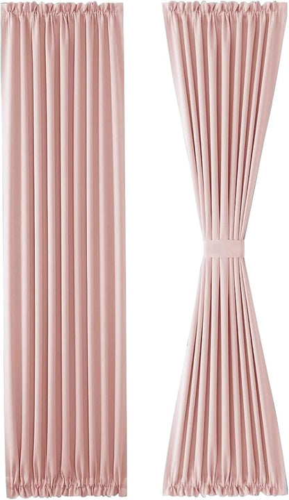 DWCN French Door Curtains – Rod Pocket Thermal Blackout Curtain - Image 7