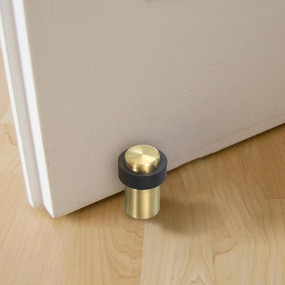 PATIKIL 2Set Round Door Stoppers, 46mm Stainless Steel Door Stop Doorstop Wedge - Image 6
