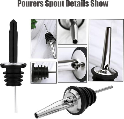 Pafusen 12 Pack Liquor Bottle Pourers, Liquor Pour Spout - Image 7