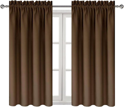 DWCN Brown Blackout Curtains for Bedroom -Rod Pocket Thermal Insulated Room - Image 9