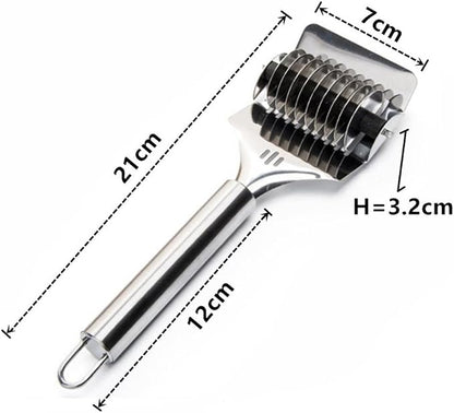16x7x3.1cm High Grade Stainless Steel Noodle Lattice Roller Docker Dough Cutter - Image 5