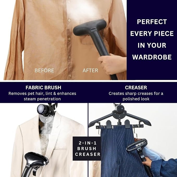 SALAV Heavy Duty Commercial Full-Size Garment Steamer - Image 6