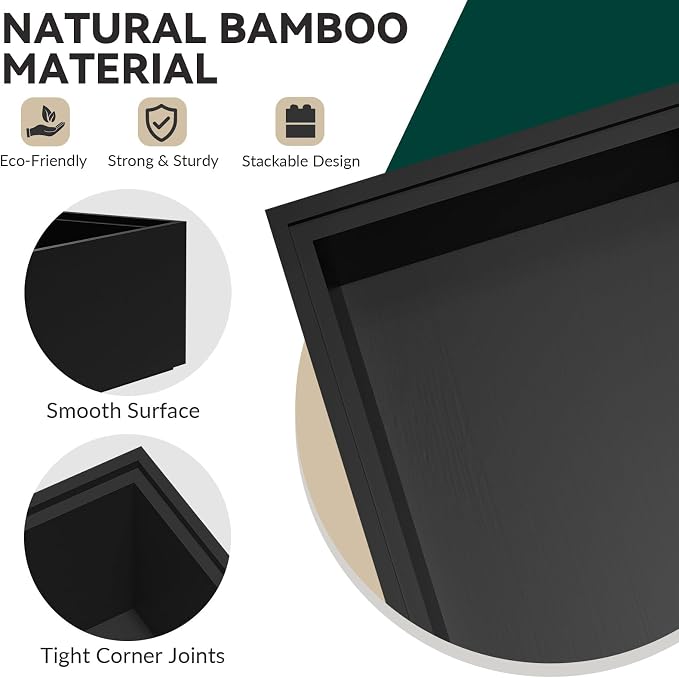Bamboo Drawer Organizer, Small Silverware - Image 5