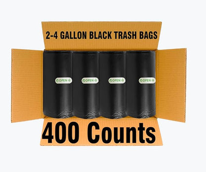 2-4 Gallon Trash Bags, Small Trash Can Bin Liners - Image 3