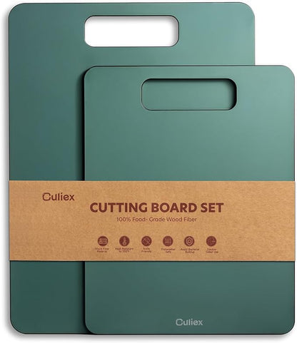 Wood Fiber Cutting Board Set of 2, Dishwasher Safe, Non-Toxic Cutting Board by Culiex