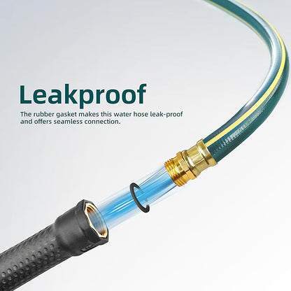Solution4Patio Short Lead-in Green Garden Hose 3/4 in. x 6 ft.-Kink Free - Image 4