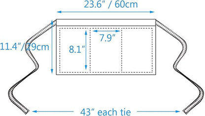 BOHARERS Waist Apron with 3 Pockets 10 Pack - Image 6