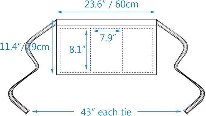 BOHARERS Waist Apron with 3 Pockets 12 Pack - Image 6