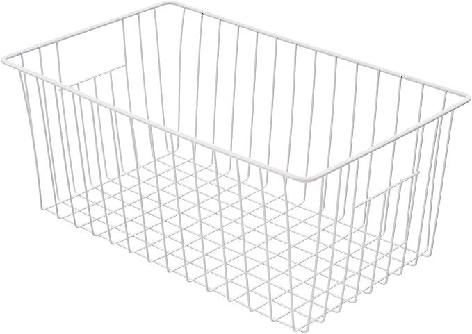 16inch Freezer Storage Organizer Baskets, Household Wire Refrigerator Bins - Image 3