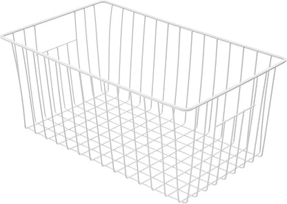 Large Wire Storage Baskets Freezer Organizer Baskets, Farmhouse Metal Wire - Image 8