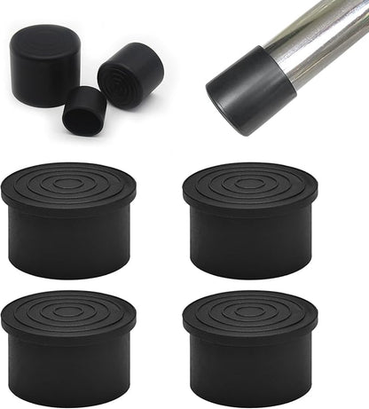 4 Pcs 2" Round Rubber Chair Leg Caps, PVC Table Leg Covers, Flexible & by BOPOREAE