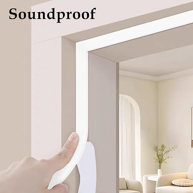 Strong Adhesive Door Weather Stripping, 2Inch Wide X 1/13 Inch Thick, Foam - Image 6
