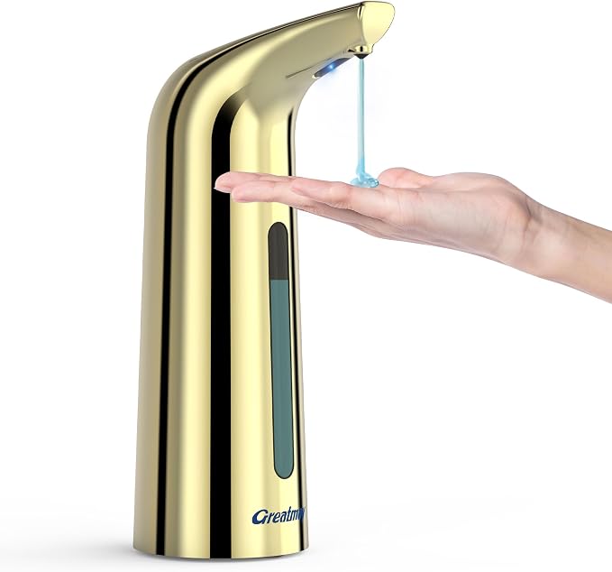 Convenient Automatic Soap Dispenser, 4 Adjustable Levels Touchless Hand by Greatmay