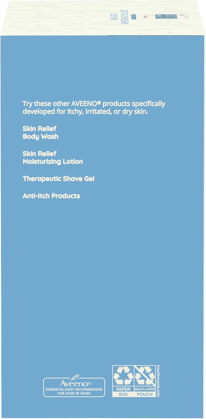 Aveeno Fragrance-Free Soothing Bath Treatment & Soak for Soothing Relief, 100% Natural Colloidal Oatmeal, Relieves Itchy, Irritated Skin Due to Eczema, 8 Single-Use Bath Packets