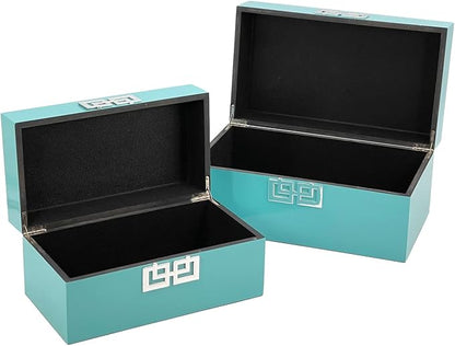 Galt International Large & Small Decorative Storage Box w/Hinged Lid - Image 5