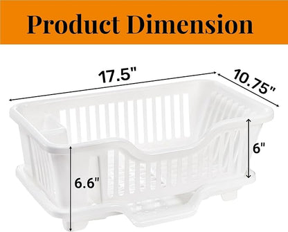 Noamus 2-Piece Plastic Dish Drying Rack, Heavy Duty Sink Set Dish Rack - Image 2